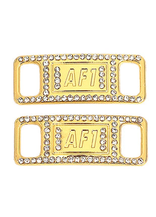 1Pair AF1 Diamond Shoe Charms Fashion Laces Buckle Quality Metal