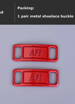 1Pair AF1 Diamond Shoe Charms Fashion Laces Buckle Quality Metal