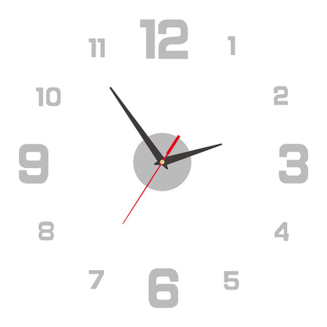 3D Creative Frameless DIY Wall Hanging Clock Wall Stickers Home Mute