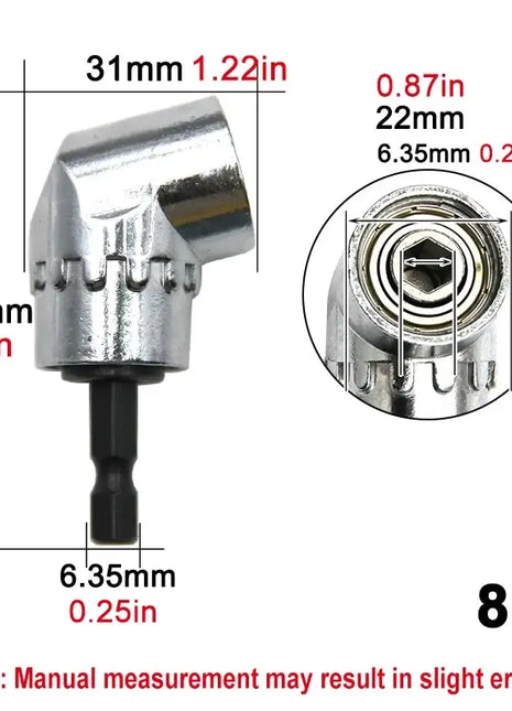 Bending Screwdriver Joint Black Hexagonal Handle Conversion Connect