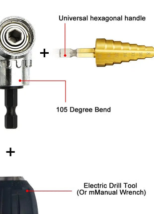 Bending Screwdriver Joint Black Hexagonal Handle Conversion Connect