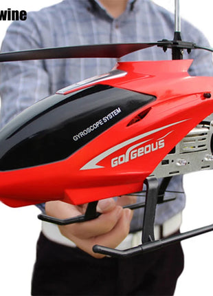 Rc Helicopter With Remote Control Extra Durable Big Plane Toy For Kids