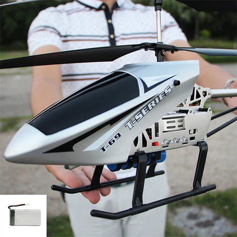 Rc Helicopter With Remote Control Extra Durable Big Plane Toy For Kids