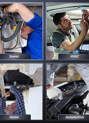 Industrial Endoscope Camera 2.4'' LCD Digital Handheld Borescope IP67
