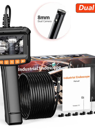 Industrial Endoscope Camera 2.4'' LCD Digital Handheld Borescope IP67