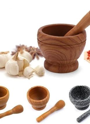 Kitchen Small Cooking Tools Resin Mortar Pestle Set Garlic Herb Spice