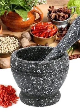 Kitchen Small Cooking Tools Resin Mortar Pestle Set Garlic Herb Spice