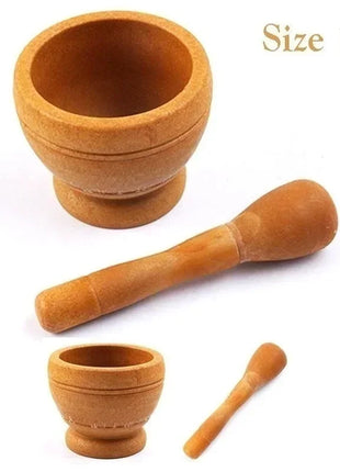 Kitchen Small Cooking Tools Resin Mortar Pestle Set Garlic Herb Spice