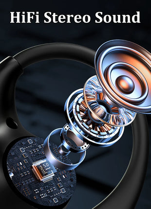 Bluetooth 5.4 Ear Hook Headphones TWS Wireless Earphones HiFi Stereo