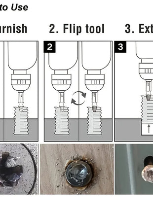 Damaged Screw Extractor Set HSS Drill Bit Stripped Broken Remover