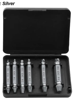 Damaged Screw Extractor Set HSS Drill Bit Stripped Broken Remover