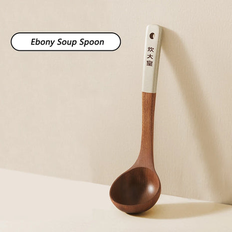 COOKER KING Ebony Wood Spatula Non Stick Pan Special Stir Fry Spatula