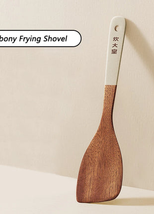 COOKER KING Ebony Wood Spatula Non Stick Pan Special Stir Fry Spatula