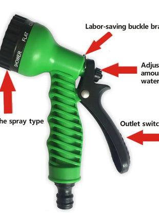 Garden Hose Pipe Water Hose Expandable Magic Hose 7 Patterns Water Gun