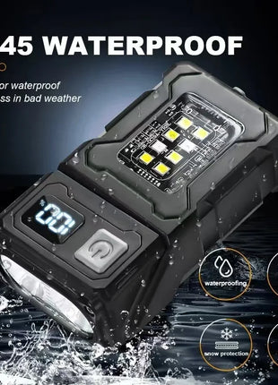 2024 New Multifunctional COB Flashlight Ajustable Angle LED Outdoor