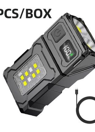 2024 New Multifunctional COB Flashlight Ajustable Angle LED Outdoor