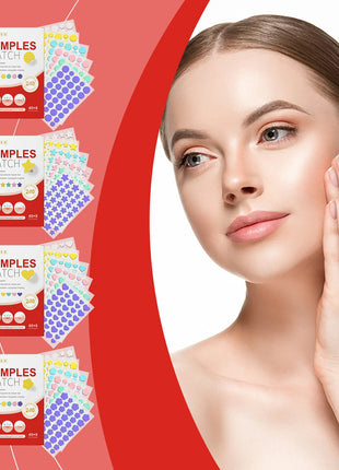 240pcs New Pimple Patch Acne Patches Heart/Star/Flower/Round Shape