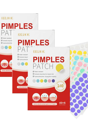 240pcs New Pimple Patch Acne Patches Heart/Star/Flower/Round Shape
