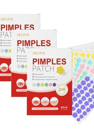 240pcs New Pimple Patch Acne Patches Heart/Star/Flower/Round Shape