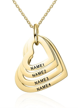 2023 Custom Stainless Steel Engraved Name Necklace For Lover Family