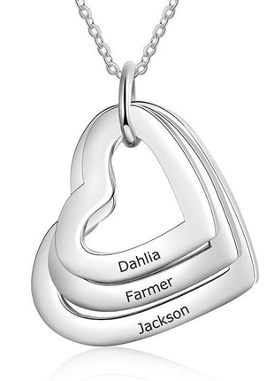 2023 Custom Stainless Steel Engraved Name Necklace For Lover Family