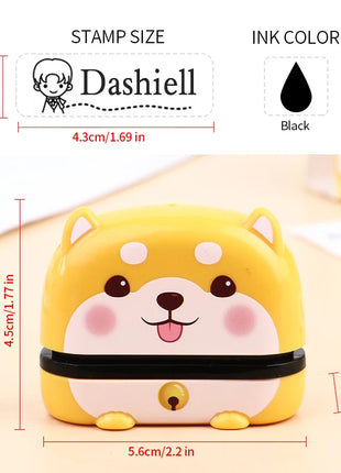 Personalized Children Name Stamp - Engraved Waterproof Seal for