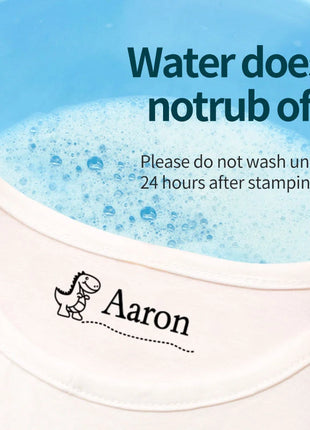 Personalized Children Name Stamp - Engraved Waterproof Seal for