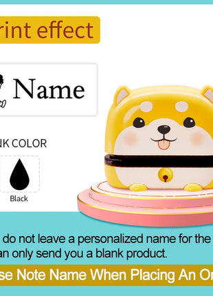 Personalized Children Name Stamp - Engraved Waterproof Seal for