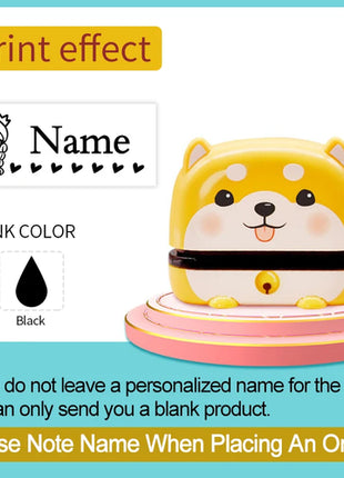 Personalized Children Name Stamp - Engraved Waterproof Seal for