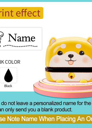 Personalized Children Name Stamp - Engraved Waterproof Seal for