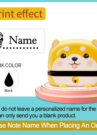 Personalized Children Name Stamp - Engraved Waterproof Seal for