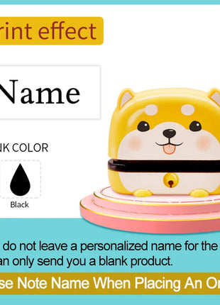 Personalized Children Name Stamp - Engraved Waterproof Seal for