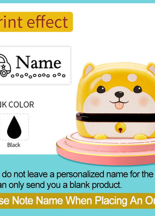 Personalized Children Name Stamp - Engraved Waterproof Seal for
