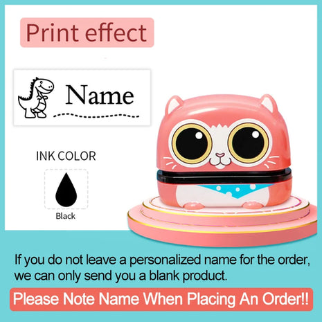 Customized Baby Name Stamp | Waterproof Non-Fading Seal for