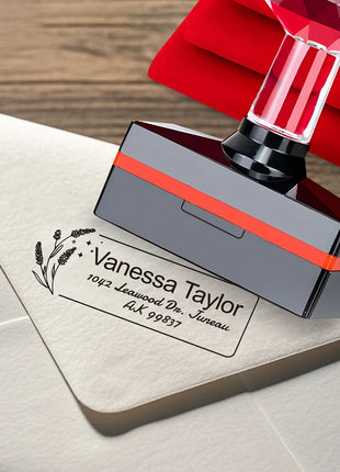 Custom Laser-Engraved Address Stamp Set - Personalized Wedding