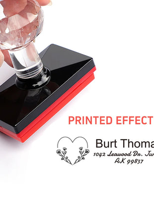 Custom Laser-Engraved Address Stamp Set - Personalized Wedding