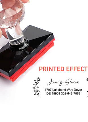 Custom Laser-Engraved Address Stamp Set - Personalized Wedding