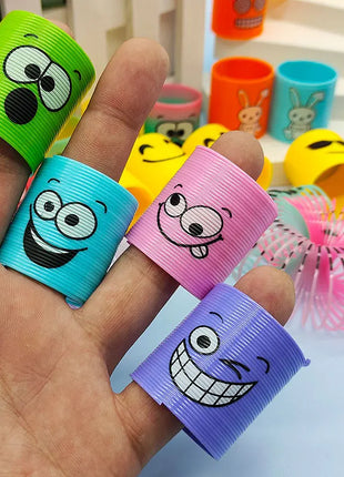 12pcs Rainbow Circle Funny Magic Toys Children Educational Coil