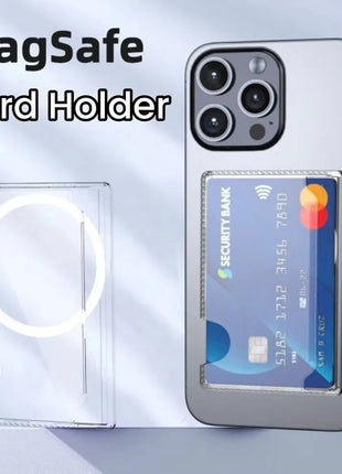 Magnetic Clear Wallet Plastic Strong Adsorption  Case Portable Card