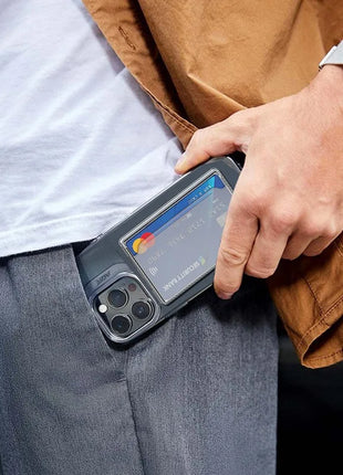 Magnetic Clear Wallet Plastic Strong Adsorption  Case Portable Card