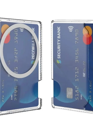 Magnetic Clear Wallet Plastic Strong Adsorption  Case Portable Card