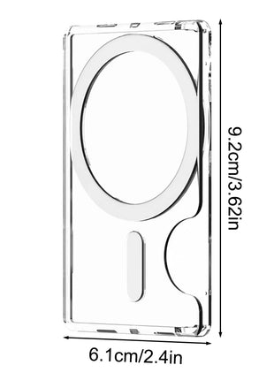 Magnetic Clear Wallet Plastic Strong Adsorption  Case Portable Card