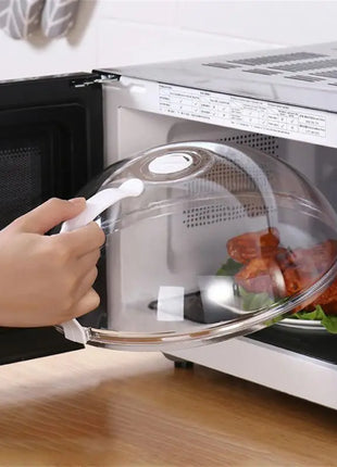 Microwave food splash proof cover, household oven heating cover, plate
