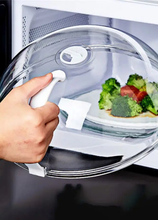 Microwave food splash proof cover, household oven heating cover, plate