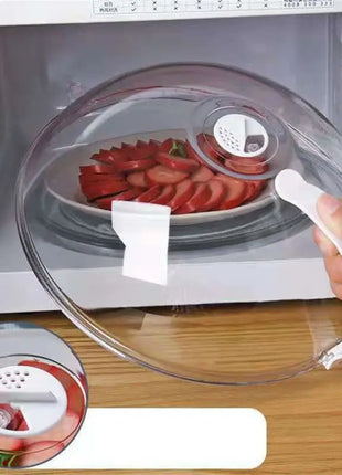 Microwave food splash proof cover, household oven heating cover, plate