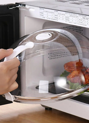 Microwave food splash proof cover, household oven heating cover, plate