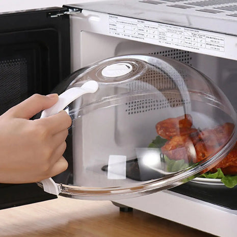 Microwave food splash proof cover, household oven heating cover, plate