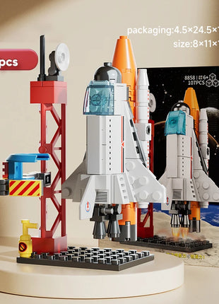 Spacecraft Model Assembling Toy Small Particle Building Blocks