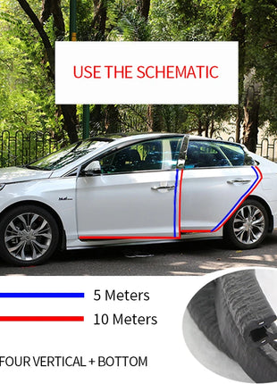 Car Door Edge Protector Universal Auto Door Guard Protective Strips