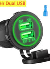 Green Dual USB